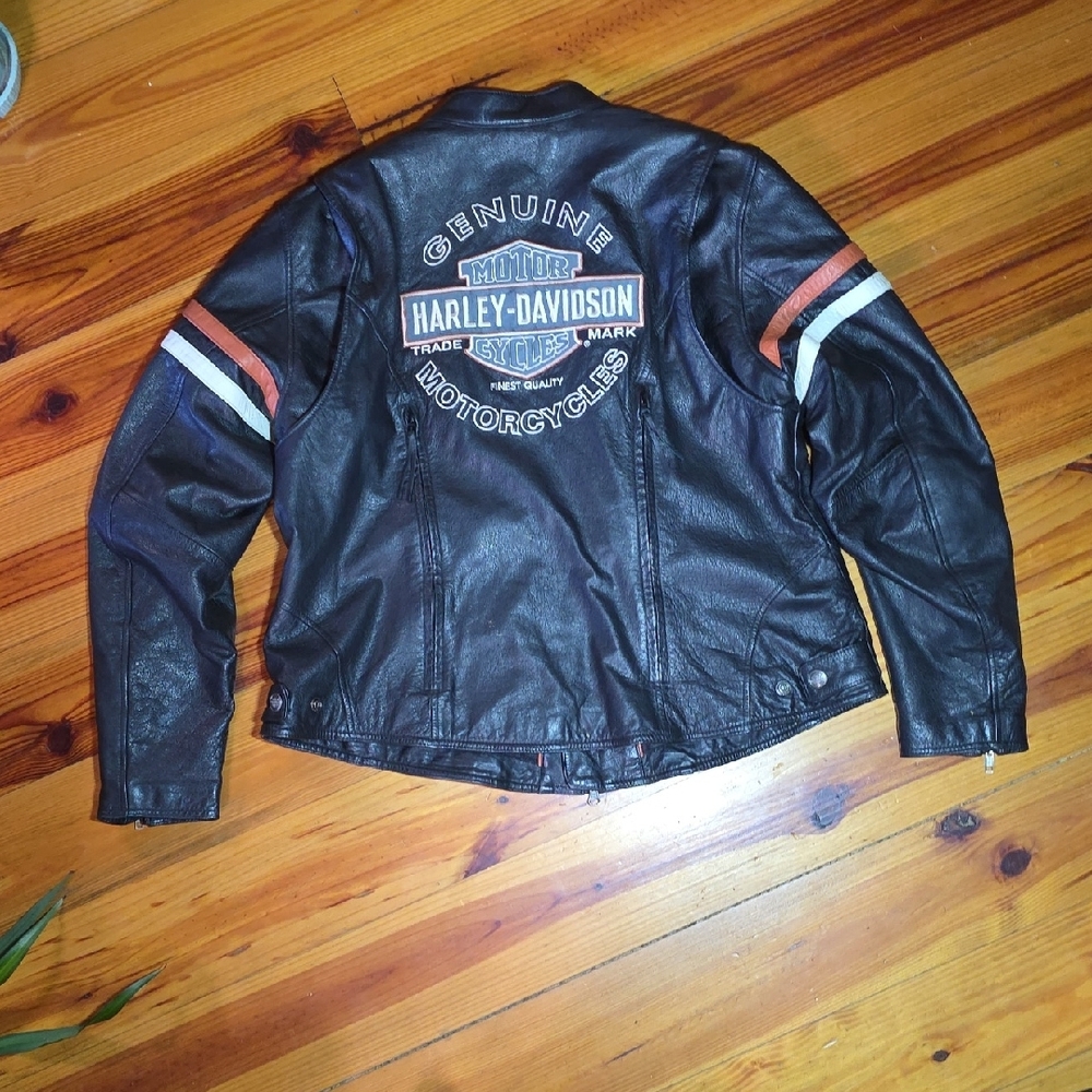 Harley-Davidson Black Leather Jacket  Women's Size 18-20